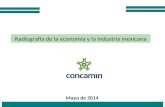 1 Radiografía de la economía y la industria mexicana Mayo de 2014.