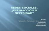 Fuente: Taller on line “Periodismo y Redes Sociales”. Instructoras: Esther Vargas Renata Cabrales.