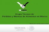 Grupo Técnico de Pérdidas y Mermas de Alimentos en México México, D.F. a 18 de octubre de 2013.