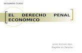 EL DERECHO PENAL ECONÓMICO SEGUNDA CLASE Javier Arévalo Vela Magíster en Derecho.
