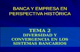 BANCA Y EMPRESA EN PERSPECTIVA HISTÓRICA TEMA 2 DIVERSIDAD Y CONVERGENCIA EN LOS SISTEMAS BANCARIOS.