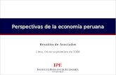 Www.ipe.org.pe Perspectivas de la economía peruana Reunión de Asociados Lima, 04 de septiembre de 2008.