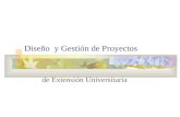 Diseño y Gestión de Proyectos de Extensión Universitaria.