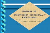 PROGRAMA DE ORIENTACION VOCACIONAL Y PROFESIONAL