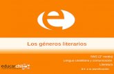 Los géneros literarios NM2 (2° medio) Lengua castellana y comunicación Literatura.