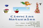 Ps. Jhon P. Ardila Q. - 2012 Ciencias Naturales Curso 304 Ps. Jhon Pablo Ardila Quintero Colegio La Merced IED 2.013.