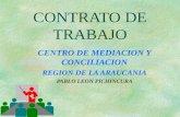 CONTRATO DE TRABAJO CENTRO DE MEDIACION Y CONCILIACION REGION DE LA ARAUCANIA PABLO LEON PICHINCURA.