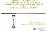 “Diagnostico precoz VIH: diversificación de la Oferta de- Incorporación de pruebas rápidas de VIH en la Comunidad de Madrid” Programa de Prevención de.