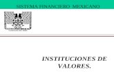 SISTEMA FINANCIERO MEXICANO INSTITUCIONES DE VALORES.