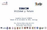 EUNACOM Utilidad y futuro Asamblea General ASEMECH Sábado 29 de noviembre de 2014, Santiago Dra. Patricia Muñoz Casas del Valle Decana Facultad de Medicina.