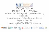 Proyecto 4 PITES: T- AYUDA Atención integral (sanitaria y social) a personas frágiles crónico dependientes (PI09-90549) Juan Ignacio Coll Clavero.
