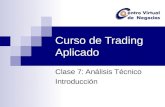 Curso de Trading Aplicado Clase 7: Análisis Técnico Introducción.