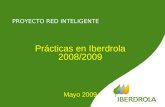 PROYECTO RED INTELIGENTE Prácticas en Iberdrola 2008/2009 Mayo 2009.