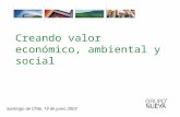 Creando valor económico, ambiental y social Santiago de Chile, 19 de junio 2003.