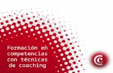 Formación en competencias con técnicas de coaching.