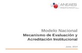 Mecanismo de Evaluación y Acreditación Institucional Modelo Nacional Mecanismo de Evaluación y Acreditación Institucional Junio, 2014.
