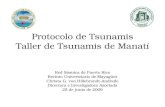 Protocolo de Tsunamis Taller de Tsunamis de Manatí Red Sísmica de Puerto Rico Recinto Universitario de Mayagüez Christa G. von Hillebrandt-Andrade Directora.