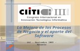 Patricio Rezza La Mejora de los Procesos de Negocio y el aporte del Software UAI – Noviembre 2005 - Rosario 1.