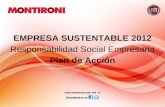 EMPRESA SUSTENTABLE 2012 Responsabilidad Social Empresaria Plan de Acción.