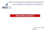 Ing. Juan Trejo Bedón MUESTREO BÁSICO. MUESTREO ALEATORIO SIMPLE (M.A.S.)