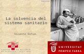 La solvencia del sistema sanitario Vicente Ortún Eugene Smith.