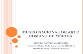 MUSEO NACIONAL DE ARTE ROMANO DE MÉRIDA MIGUEL SANTOS VALDEMORO Cultura Clásica 3º de E.S.O. Curso 2013/2014 MÚSICA: Adele - Someone like you.