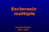 Esclerosis múltiple Hospital Pasteur Mayo 2008. Definición: Enfermedad inflamatoria crónica y neurodegenerativa del SNC. Enfermedad inflamatoria crónica.