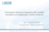 Principales Efectos e Impactos del Cambio Climático en Guatemala, Centro América Ing. Marcel Oseida Guatemala, Centro América.
