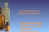 ANTISÉPTICOS Y DESINFECTANTES Departamento Calidad e IAAS Hospital Regional de Rancagua.