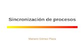 Sincronización de procesos Mariano Gómez Plaza.  2002-2003 Mariano Gómez Plaza Sincronización de procesos 2 Tipos de procesos IndependientesCooperantes.