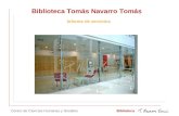 Biblioteca Tomás Navarro Tomás Informe de servicios Centro de Ciencias Humanas y SocialesBiblioteca.
