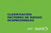 ARP SURA CLASIFICACIÓN FACTORES DE RIESGO OCUPACIONALES.