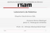2008ITAM1 Laboratorio de Robótica Diseño Electrónico SSL Octavio Ponce Madrigal Jesús G. Rodríguez Ordoñez Profr: Dr. Alfredo Weitzenfeld Ridel INSTITUTO.