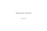 1 Memoria Virtual Capítulo 8. 2 Estructuras de Hardware y Control Todas las referencias a memoria son direcciones lógicas y son mapeadas a direcciones.