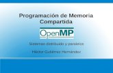 Programación de Memoria Compartida Sistemas distribuido y paralelos Héctor Gutiérrez Hernández.