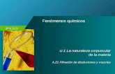 3º E.S.O. Fenómenos químicos U.1 La naturaleza corpuscular de la materia A.21 Filtración de disoluciones y mezclas.