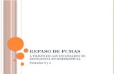 REPASO DE PCMAS A TRAVÉS DE LOS ESTÁNDARES DE EXCELENCIA EN MATEMÁTICAS. Estándar 3 y 4.
