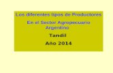 Los diferentes tipos de Productores En el Sector Agropecuario Argentino Tandil Año 2014.