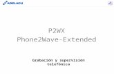 Www.adelacu.com P2WX Phone2Wave-Extended Grabación y supervisión telefónica.