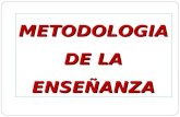 METODOLOGIA DE LA ENSEÑANZA METODOLOGIA DE LA ENSEÑANZA.