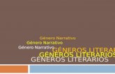 GÉNEROS LITERARIOS Género Narrativo GÉNEROS LITERARIOS Género Narrativo GÉNEROS LITERARIOS Género Narrativo.