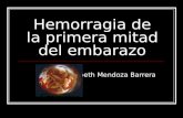Hemorragia de la primera mitad del embarazo Elizabeth Mendoza Barrera.