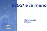 INEGI a la mano Conociendo México. I. El INEGI Desde 1985 tiene su sede en la ciudad de Aguascalientes Fue creado en 1983.