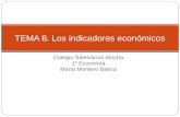 Colegio Salesianos Atocha 1º Economía Marta Montero Baeza TEMA 8. Los indicadores económicos.