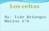 By: Iván Briongos Merino 5ºA..  ¿En que años estuvieron los celtas en la Península Ibérica?  ¿Quiénes fueron los celtas?  Características de los celtas.