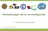 Metodología de la Investigación II. Derechos de autor M.T. ALEJANDRO RIBAS MEZA UTS.