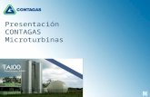Presentación CONTAGAS Microturbinas 1.-COGENERACIÓN La Cogeneración es un sistema de alta eficiencia energética basado en la producción simultánea de.