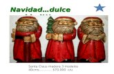 Navidad…dulce navidad!!! Santa Claus madera 3 modelos 40cms………… $70.000 c/u.