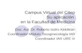 Campus Virtual del Citep Su aplicación en la Facultad de Medicina Doc. Aut. Dr. Roberto Isidro Keklikián Coordinador Módulo Tocoginecología IAR Coordinador.