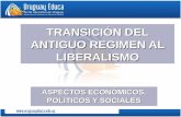 TRANSICIÓN DEL ANTIGUO REGIMEN AL LIBERALISMO ASPECTOS ECONÓMICOS, POLÍTICOS Y SOCIALES.